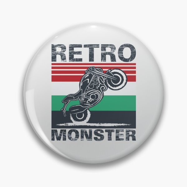 Item preview, Retro Monster, featuring Monster Lover Design on Bright - Real Biker designed and sold by etoide.