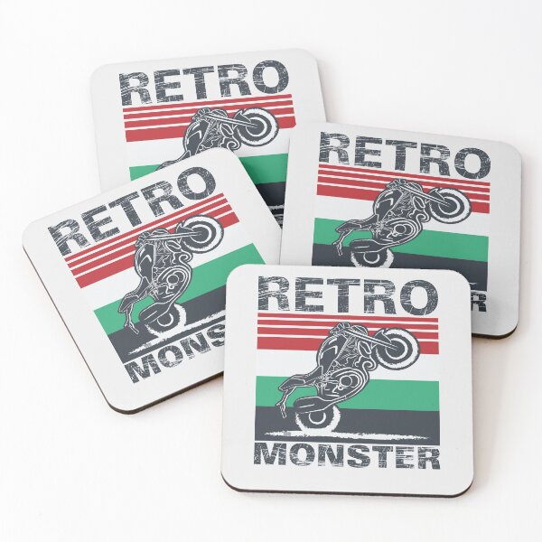 Item preview, Retro Monster, featuring Monster Lover Design on Bright - Real Biker designed and sold by etoide.