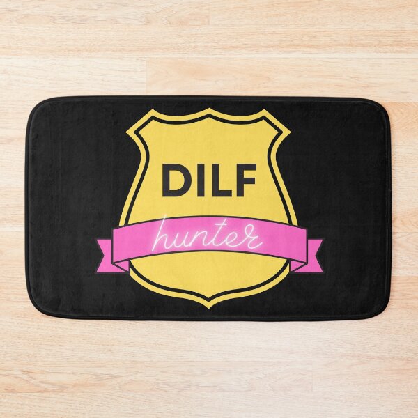 Item preview, DILF Hunter Yellow-Pink Badge designed and sold by CaitU.