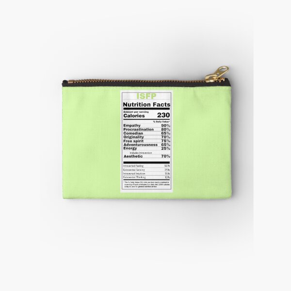 Item preview, ISFP Nutrition Facts designed and sold by JordynD.