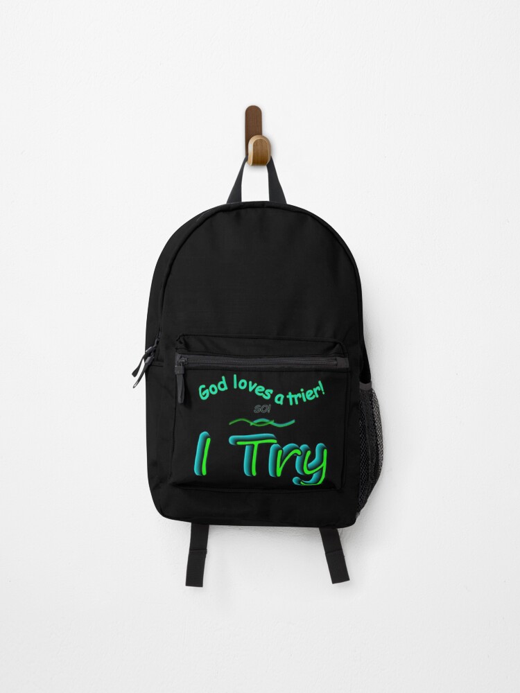 Thumbnail 1 of 3, Backpack, I Try designed and sold by noeln3039.