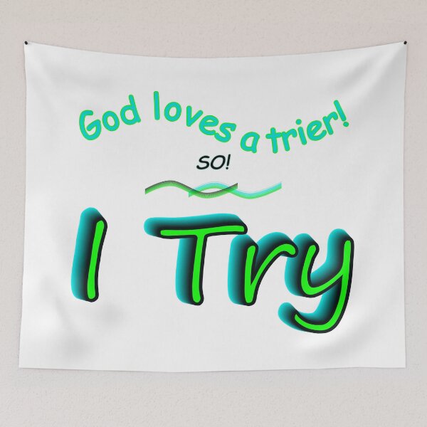 Item preview, I Try designed and sold by Nigel Designs.