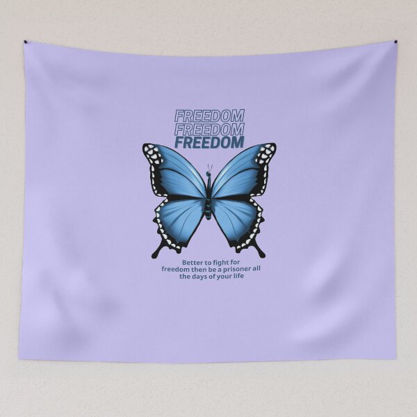 Item preview, Freedom Butterfly Cute Tshirt designed and sold by thenewnormality.