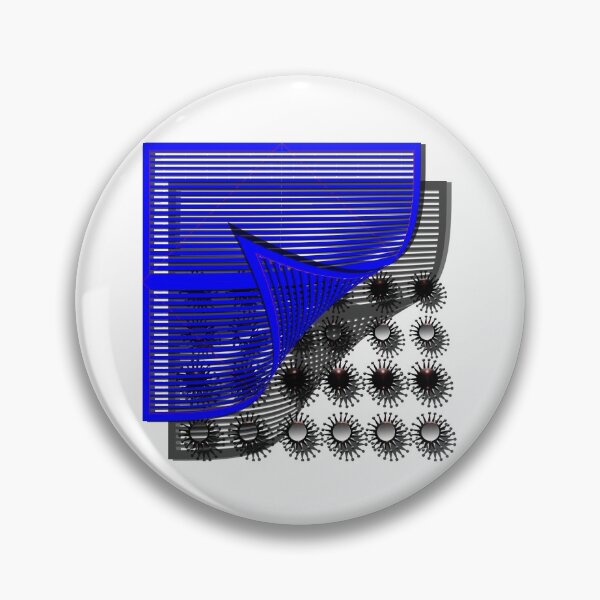 Item preview, Square, corona, grid, shadow, (420) (blue,) decorative, digital, colorful, abstract, designed and sold by Paszkan.