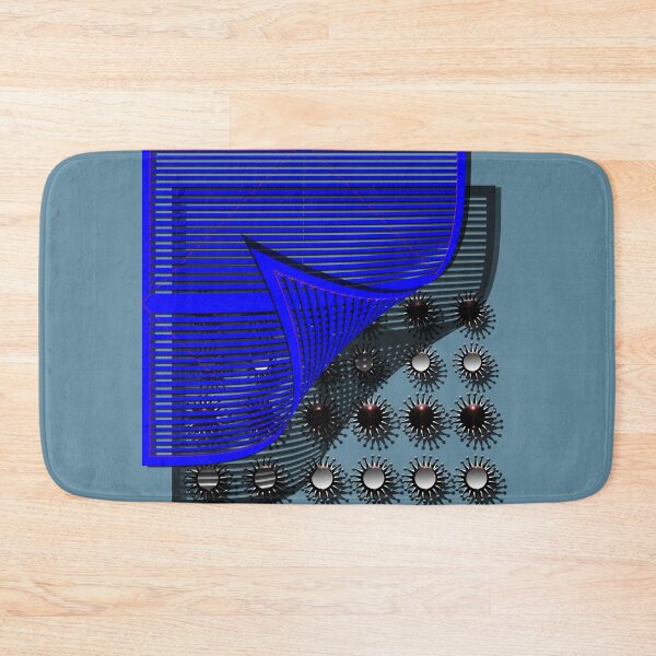 Item preview, Square, corona, grid, shadow, (420) (blue,) decorative, digital, colorful, abstract, designed and sold by Paszkan.