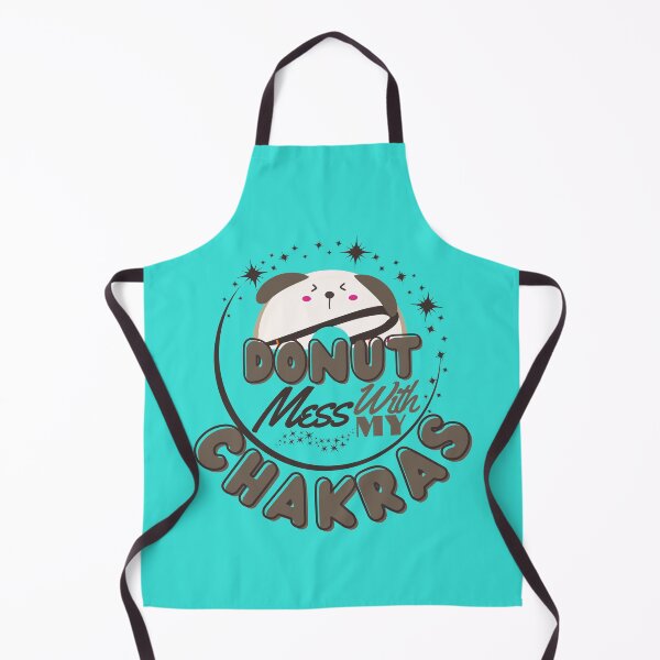 Item preview, Donut Mess with my Chakras Yoga-Funny Quotes designed and sold by Mary Maple.