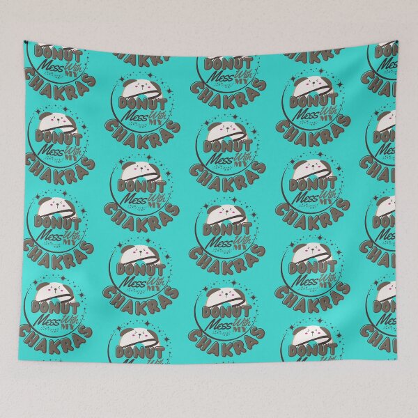 Item preview, Donut Mess with my Chakras Yoga-Funny Quotes designed and sold by Mary Maple.