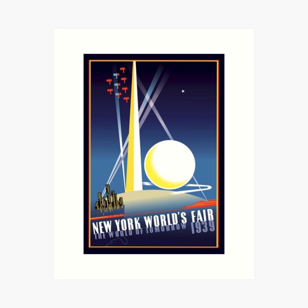 Vista previa del artículo con la obra «Feria Mundial de Nueva York 1939 - Vintage World Fair Poster», diseñado y vendido por molamode.