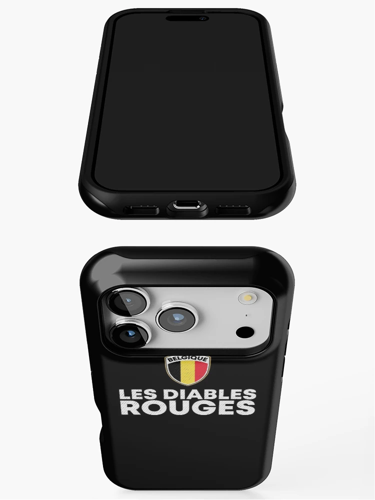 Thumbnail 3 of 4, iPhone Case, Les Diables Rouges Belgique Belgium designed and sold by zeno27.