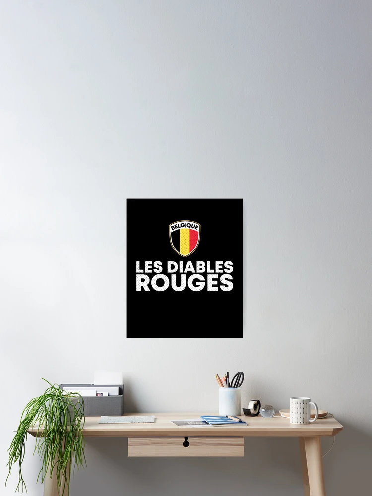 Thumbnail 2 of 3, Poster, Les Diables Rouges Belgique Belgium designed and sold by zeno27.