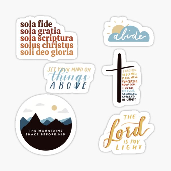 Item preview, Christian Theology Sticker Pack designed and sold by Saige Potter.