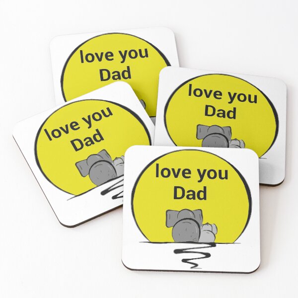 Item preview, Love You Dad designed and sold by ALEFANTICA.