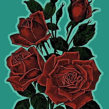 Artwork thumbnail, Red Roses by misremember