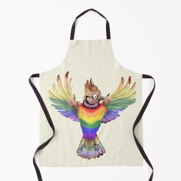 Item preview, ^ Bandera de 6 colores del orgullo LGBTQ | Pájaro de dibujos animados designed and sold by Snootrac.