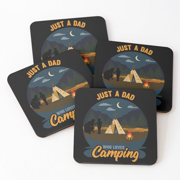 Item preview, Just A Dad Who Loves Camping designed and sold by AmethystMurad.