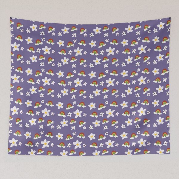Item preview, Cute flower and rainbow pattern designed and sold by febiyantitriu.