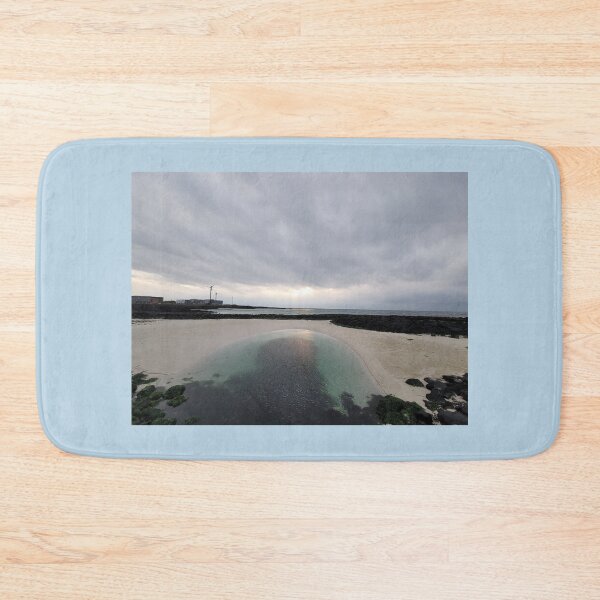 Item preview, Sunset and windmills projected on the eastern seacoast of Jeju at sunset, Jeju Island.Korea. designed and sold by human8891.