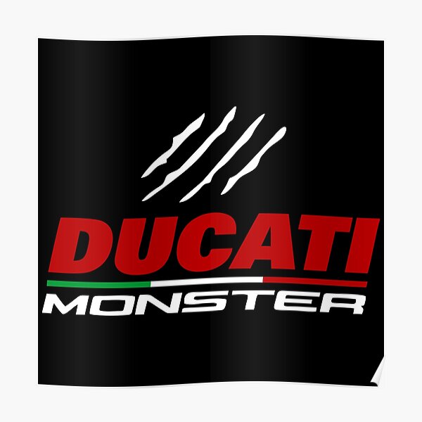 "Best Selling Ducati Monster" Poster for Sale by eranggaa Redbubble