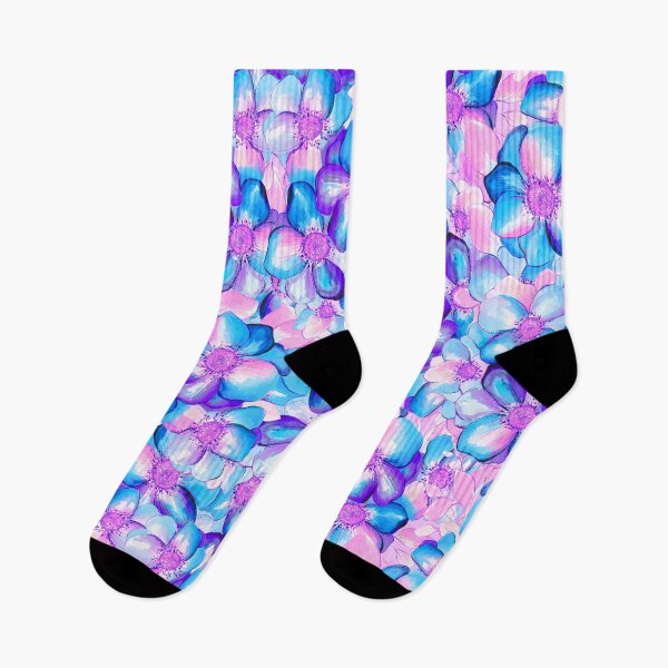 Item preview, Lots of flowers and pink and blue designed and sold by WzoryOzdobne.