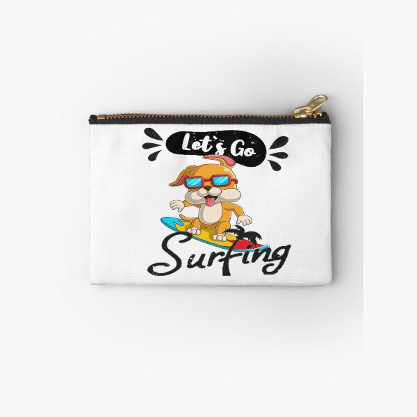 Item preview, let's go surfing dog cartoon. designed and sold by Arts-empire.