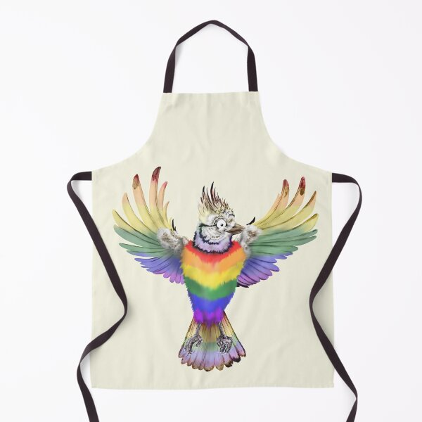 Item preview, Bandera de 6 colores LGBTQ Pride | Pájaro de dibujos animados designed and sold by Snootrac.