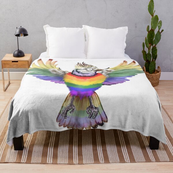 Item preview, Bandera de 6 colores LGBTQ Pride | Pájaro de dibujos animados designed and sold by Snootrac.