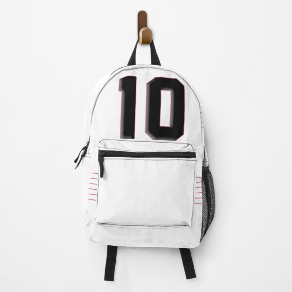 Item preview, White Baseball jersey fans lovers - cool red neon glow baseball number 10 designed and sold by Long Exposure.