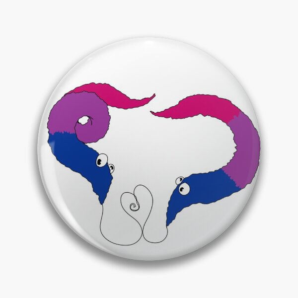 Item preview, bi worms on string in love designed and sold by mintmutt.