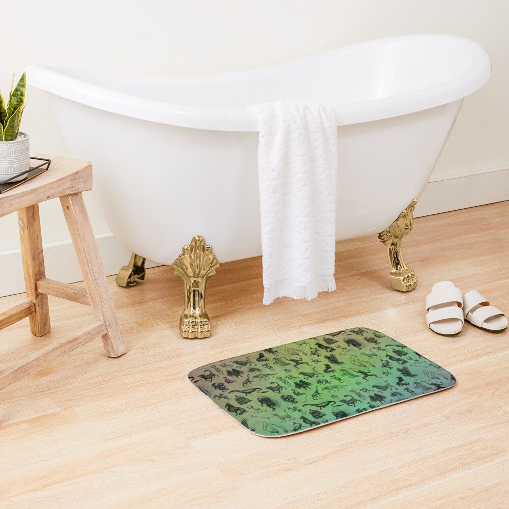 Rainbow Cryptids Bath Mat