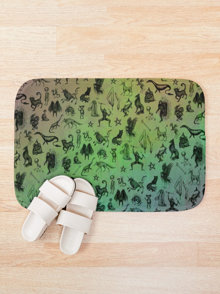 Alternate view of Rainbow Cryptids Bath Mat