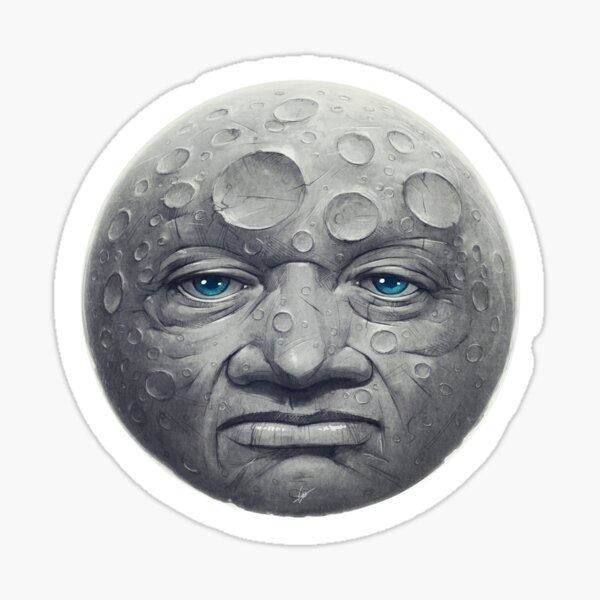 The Moon Sticker