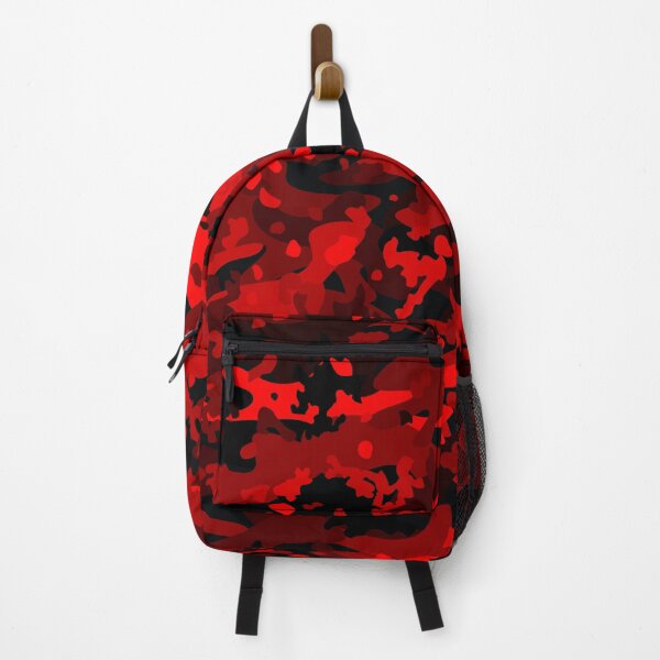 Red cheap camo backpack