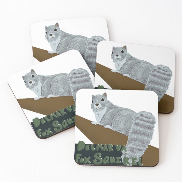 Item preview, Delmarva fox squirrel w title (no background) designed and sold by Benjamin  Schurter.