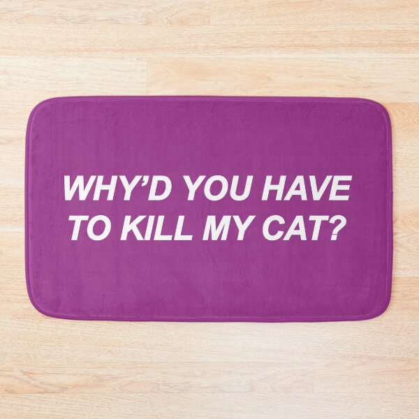 Item preview, Why Would You Have To Kill My Cat? (Purple BG) designed and sold by FilipeFerreira.