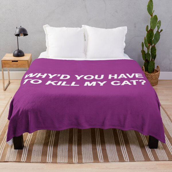 Item preview, Why Would You Have To Kill My Cat? (Purple BG) designed and sold by FilipeFerreira.