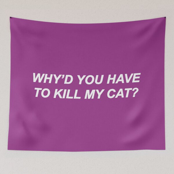 Item preview, Why Would You Have To Kill My Cat? (Purple BG) designed and sold by FilipeFerreira.