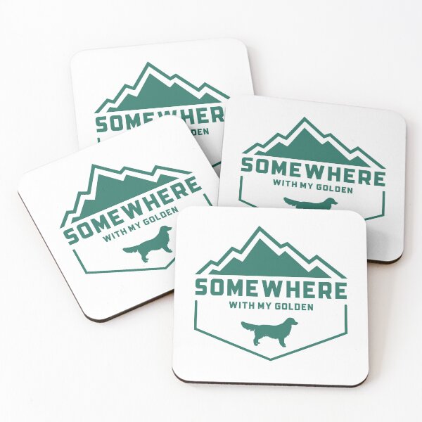 Item preview, Somewhere With My Golden - Outdoor Wilderness Adventurous Golden Retriever Dog Gift designed and sold by Guarddogdrive.