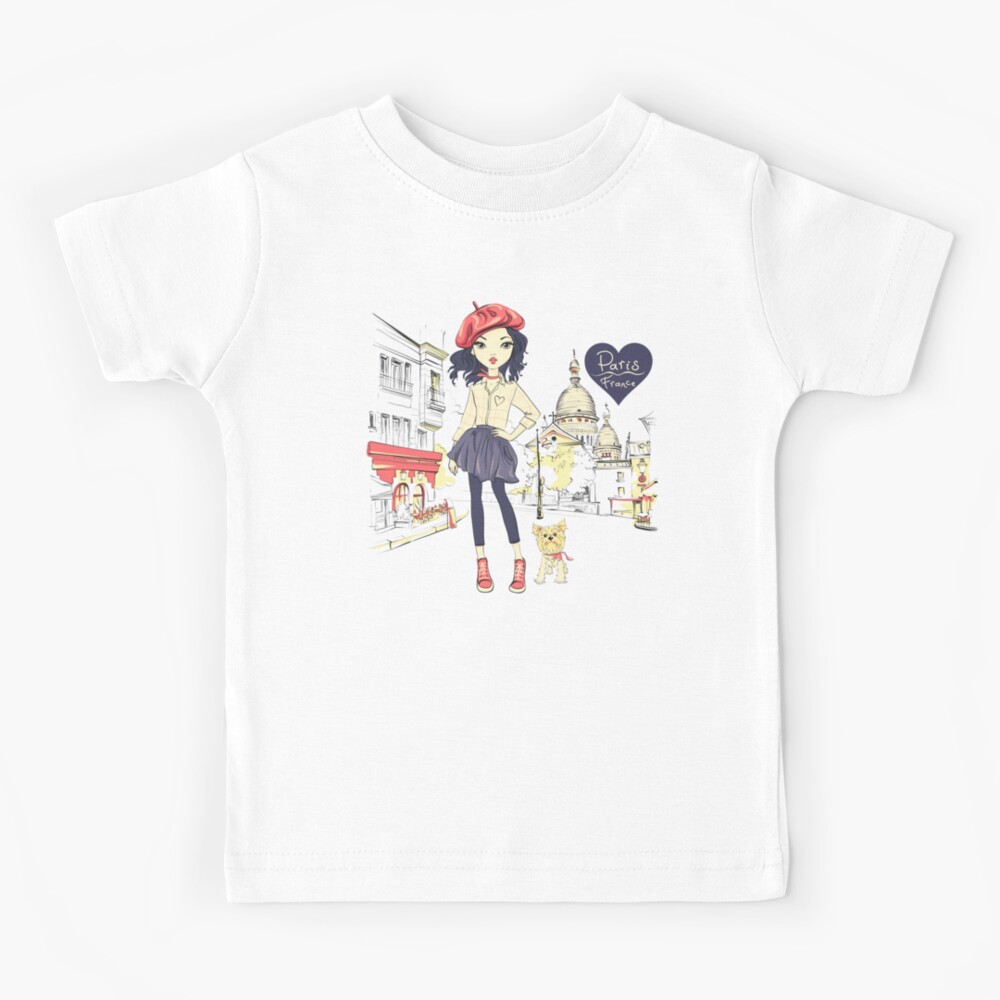 Paris t shop shirt girl