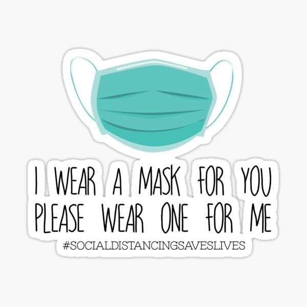 Item preview, Please wear a mask | Funny Social Distancing designed and sold by art-fox.