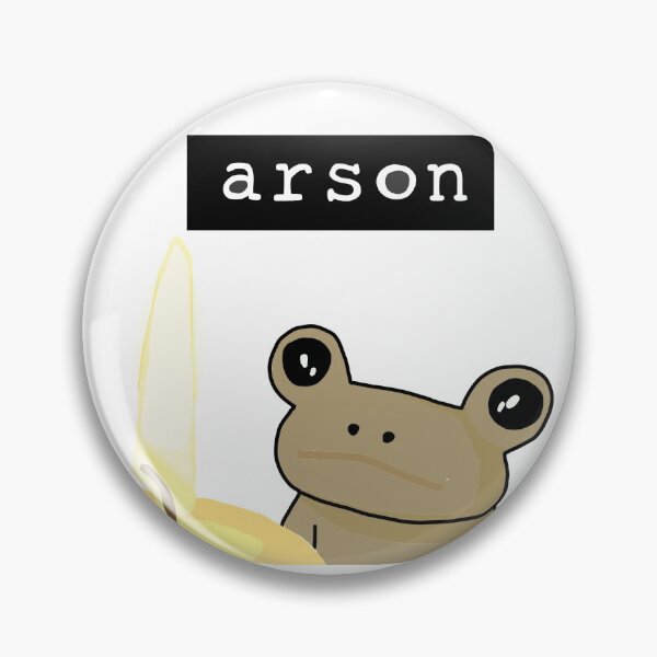 Item preview, Arson Frog with white letters designed and sold by lovethehomies.