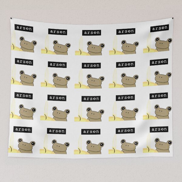 Item preview, Arson Frog with white letters designed and sold by lovethehomies.