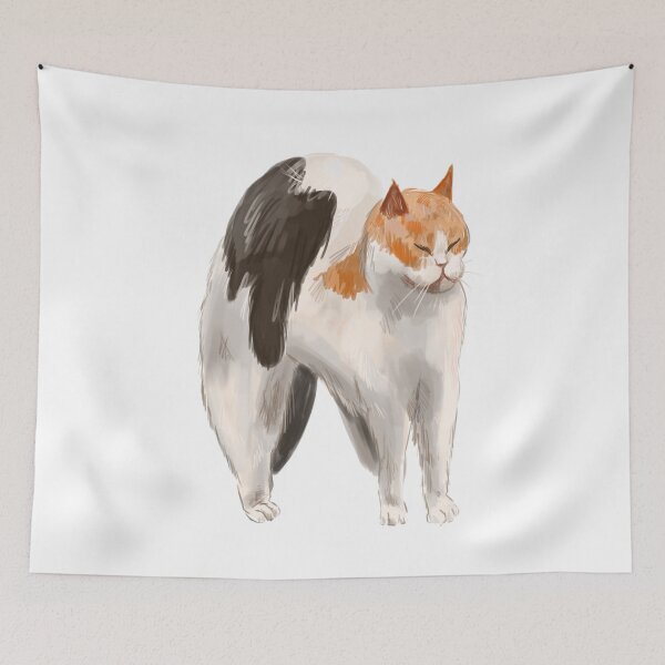 Item preview, Cute funny meme cat who does pull-ups designed and sold by darkmoonlight-.