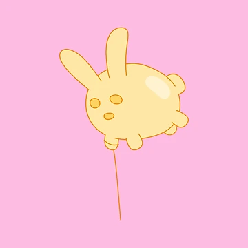 Artwork thumbnail, Balloon Rabbit by SparkSnaps