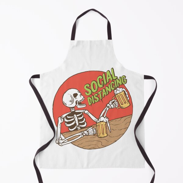 Item preview, Social Distancing Skeleton Drinking Beer | Funny Social Distancing designed and sold by art-fox.