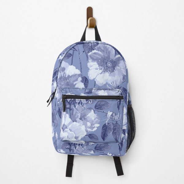 Item preview, Honeysuckle Rose Chinoiserie | Medium Blue designed and sold by L Diane Johnson.