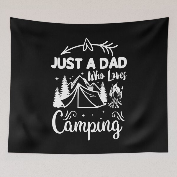 Item preview, Just A Dad Who Loves Camping designed and sold by AmethystMurad.