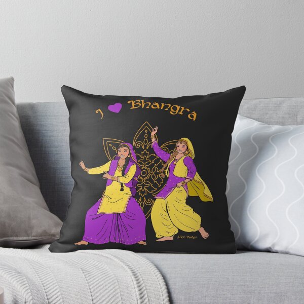 Item preview, Bhangra dancers designed and sold by Anna R. Carrino.