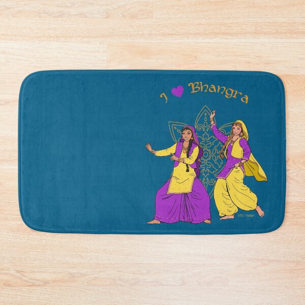 Item preview, Bhangra dancers designed and sold by Anna R. Carrino.