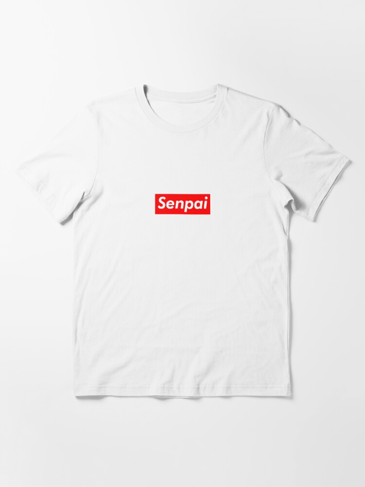 Senpai Supreme T Shirt By Lyraphix Redbubble - senpai x supreme roblox