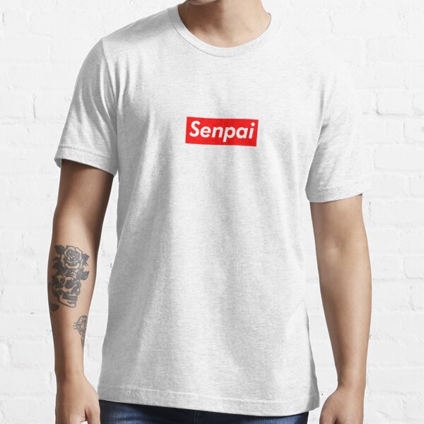 Senpai Supreme T Shirt By Lyraphix Redbubble - senpai x supreme roblox